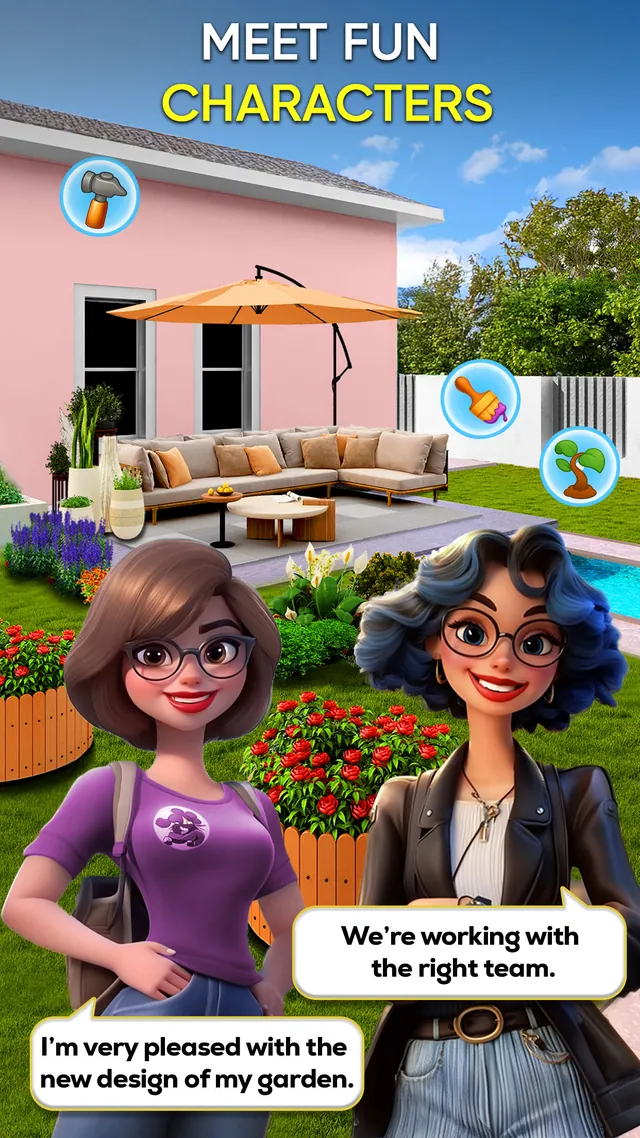 Meeting characters in Garden & Home