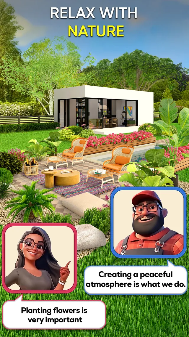 Relaxing garden lounge